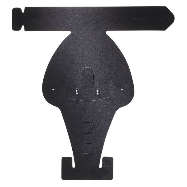 Display, foldable, necklace and earring, acrylic, flocked black, 6-1/4 x 6 x 2-1/4 inches assembled. Sold per pkg of 2. image number 0