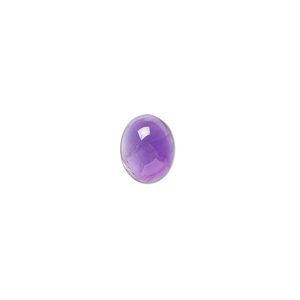 Amethyst 1pkg2, hand-cut calibrated oval cab natural 10x8mm