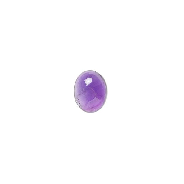 Amethyst 1pkg2, hand-cut calibrated oval cab natural 10x8mm image number 0