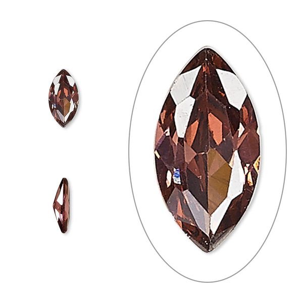 Gem, cubic zirconia, alexandrite purple, 8x4mm faceted marquise, Mohs hardness 8-1/2. Sold per pkg of 2. image number 0