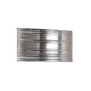 Wire, Beadalon®, stainless steel, 3/4 hard, square, 21 gauge. Sold per pkg of 4.5 meters.