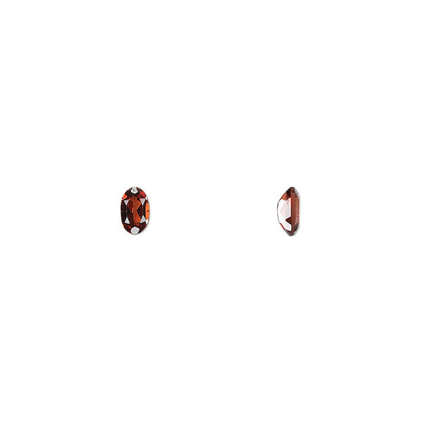 Gem, almandite garnet (natural), 5x3mm faceted oval, A grade, Mohs hardness 7 to 7-1/2. Sold per pkg of 4. image number 0
