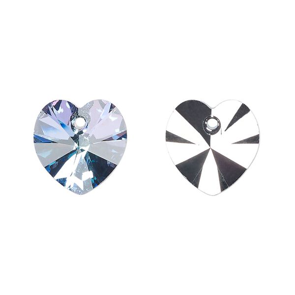 Drop 72pk crystal vitrail light, Preciosa Czech crystal 14mm pendant heart image number 0