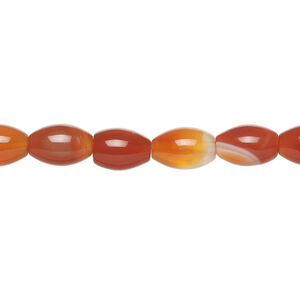Red agate 1pkg1, oval bead, 15 inches 9x5mm-10x6mm