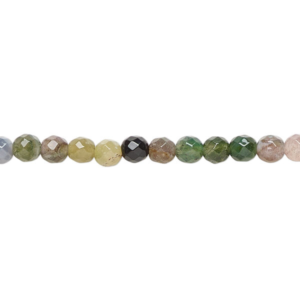 Bead, fancy jasper (natural), 4mm faceted round, B grade, Mohs hardness 6-1/2 to 7. Sold per 15-1/2" to 16" strand. image number 0