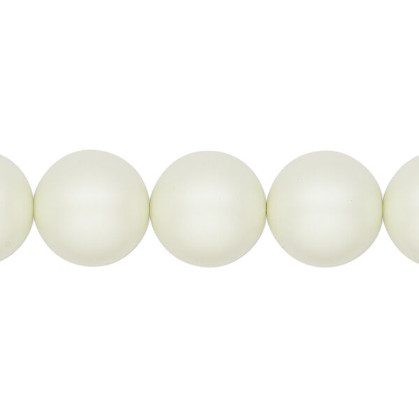 Pearl 10pk pastel green, Crystal Passions® 12mm round 5810 image number 0