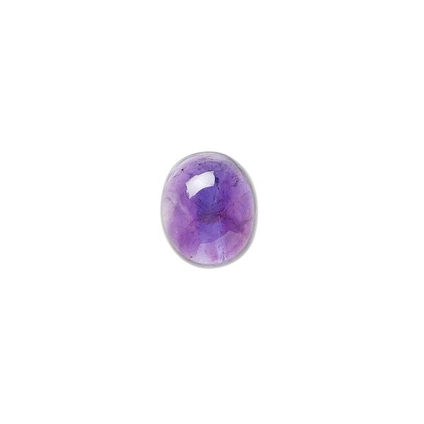 Amethyst 1pkg2, hand-cut calibrated oval cab natural 12x10mm image number 0