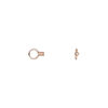 Crimp end, copper-plated brass, 2.5x2mm tube with loop, 0.7mm inside diameter. Sold per pkg of 10. image number 1