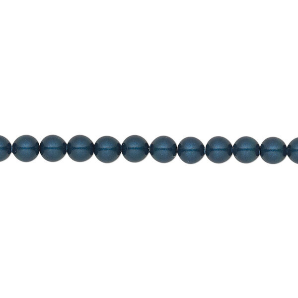 Pearl 500pk petrol, Swarovski® 4mm round 5810 image number 0