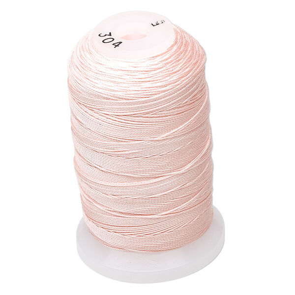 Thread, Purely Silk™, pink, size E. Sold per 200-yard spool. image number 0