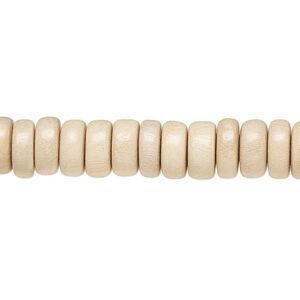 Bead, Taiwanese cheesewood (waxed), 8x4mm rondelle. Sold per pkg of (2) 15-1/2" to 16" strands.