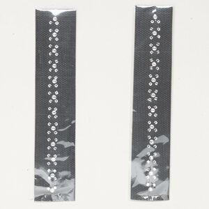 Iron-on transfer 1pkg2 crystal clear, Crystal Passions® SS13 round / 2mm, 5 inch