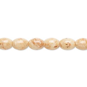 Riverstone 1pkg1, oval bead 15.5-16 inch 8x6mm