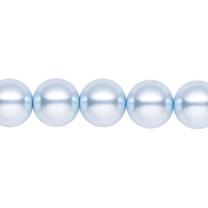 Pearl 1pk light blue, Celestial Crystal&reg; 10mm round 15.5-16 inch