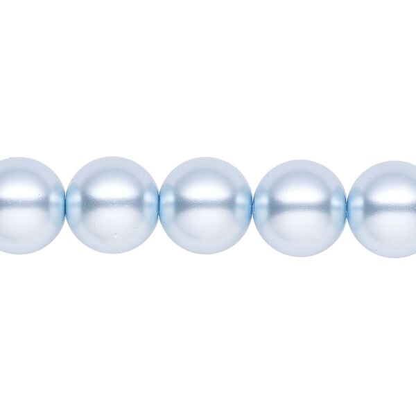 Pearl 1pk light blue, Celestial Crystal&reg; 10mm round 15.5-16 inch image number 0