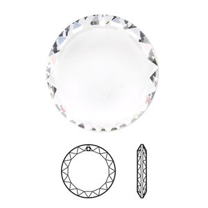 Focal 1pk crystal, Crystal Passions® 30mm pendant disc 6049