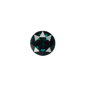 Chaton, crystal rhinestone, emerald green, foil back, 12.97-13.22mm faceted round, SS55. Sold per pkg of 2.