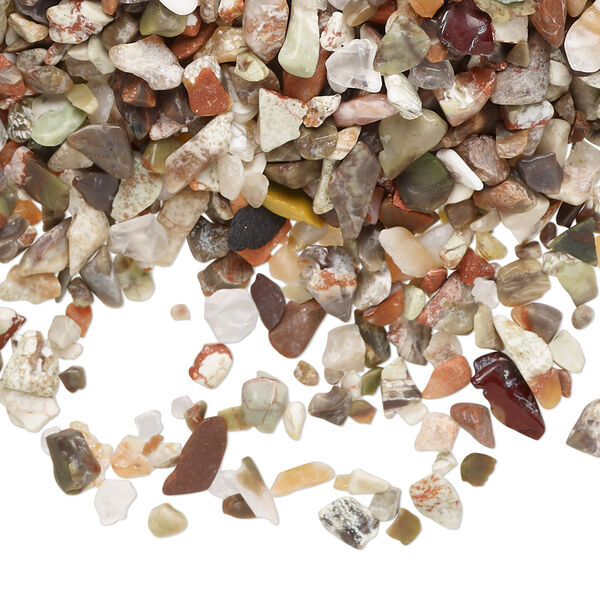 Flower agate 1pkg1, undrilled inlay chip natural 2 oz mini image number 0
