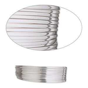 Wire, stainless steel, soft, half-round, 22 gauge. Sold per pkg of 15 meters.