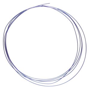 Wire, anodized niobium, purple, half-hard, round, 22 gauge. Sold pkg of 5 feet.