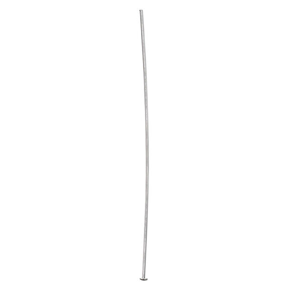 Head pin, sterling silver, 2 inches with domed head, 24 gauge. Sold per pkg of 10. image number 0