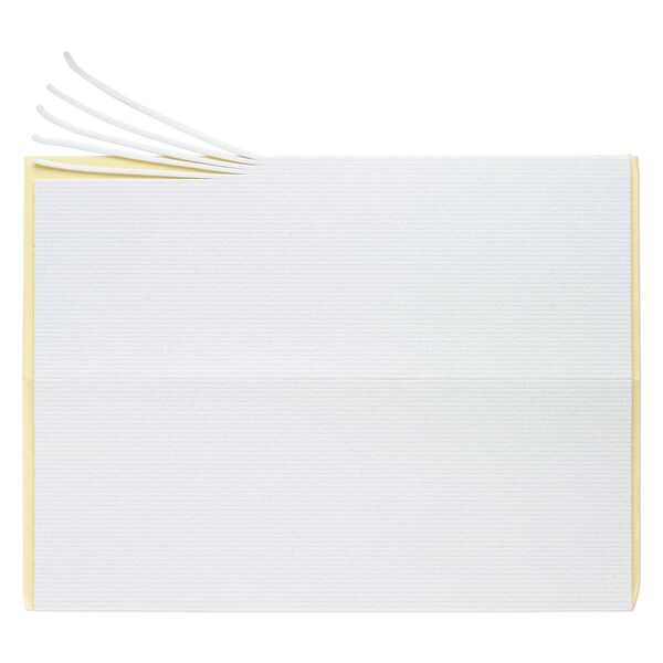 Adhesive strip, Art Edge™, EVA foam, white glitter, 2mm. Sold per 10-inch sheet. image number 0