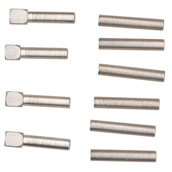 Replacement wire jig pins, steel, 17x3mm, 6 round and 4 square head pins. Sold per pkg of 10. image number 0
