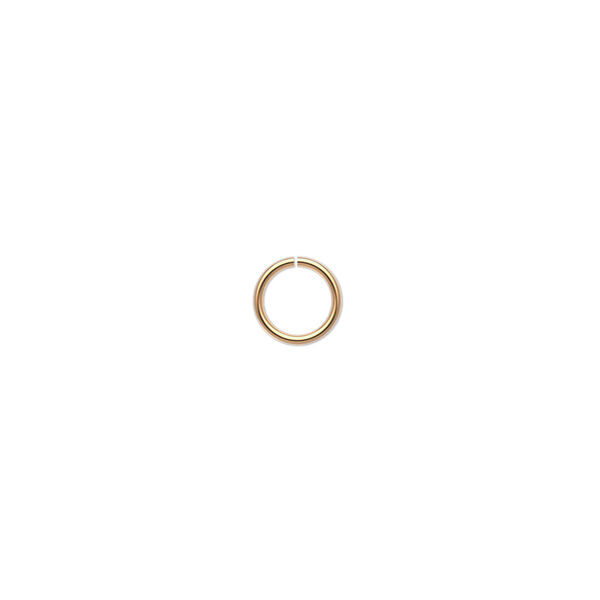 Jump ring, 14Kt gold-filled, 6.5mm round, 5mm inside diameter, 20 gauge. Sold per pkg of 20. image number 0