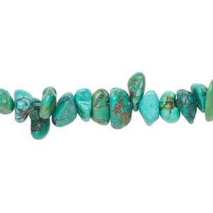 Turquoise / magnesite / resin 1pkg1, chip bead, 15 inch small
