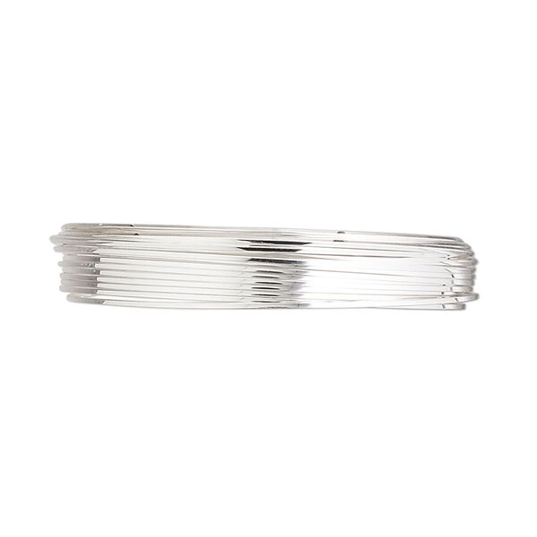 Wire, sterling silver, half-hard, square, 24 gauge. Sold per pkg of 5 feet. image number 0