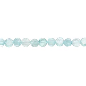 Apatite 1pkg1, hand-cut flat round bead natural 13 inch 3-5mm
