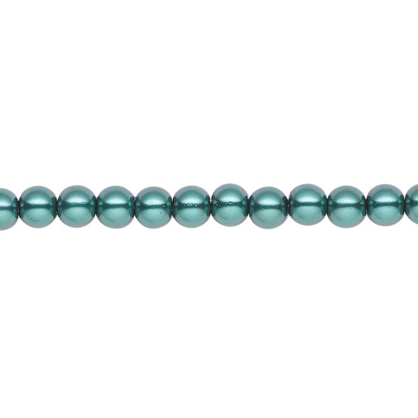 Pearl 1pk green, Celestial Crystal&reg; 4mm round 15.5-16 inch image number 0