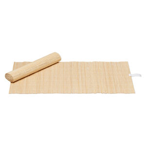 Display pad, bamboo (natural), 14 x 7-3/4 inch roll-up rectangle. Sold per pkg of 4.
