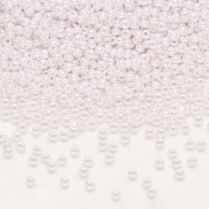 Seed bead, Preciosa Ornela Czech glass, pkg/50g, #11 rocaille, opaque luster pink, (78420).