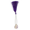 Ametrine 1pkg1, hand-cut top-drilled carved 2-sided nautilus bead natural B grade, 20x15mm image number 1