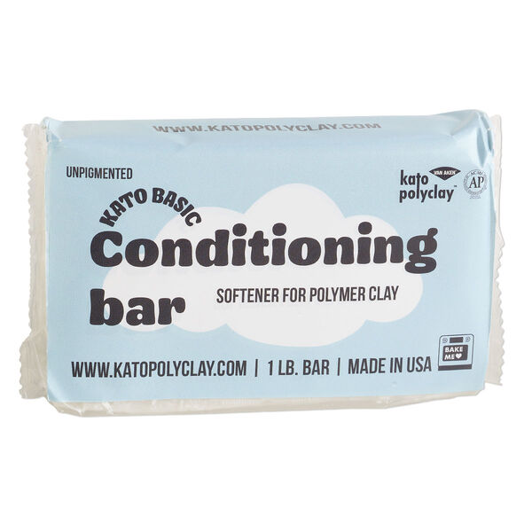 Polymer clay conditioner, Kato Polyclay™, Kato Basic conditioning bar, clear. Sold per 1-pound pkg. image number 0