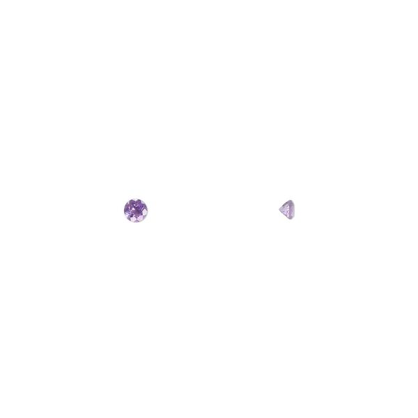 Amethyst 1pkg8, hand-cut faceted round gem natural 2mm image number 0