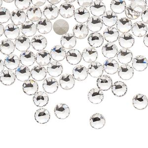 Round stone 48pk crystal foil back, Crystal Passions® 4.6-4.8mm light round SS20 1098