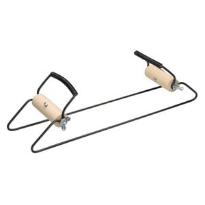 Loom starter set 1pkg1, steel / rubber tree wood / glass, 12 x 2-1/2 inches with 7-inch looming length, 9-piece set.