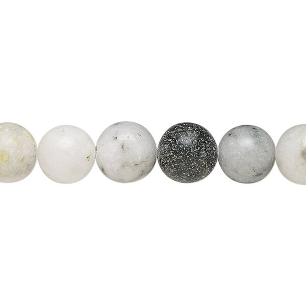Mountain "jade" 1pkg1, round bead natural 15 inch 6-9mm image number 0