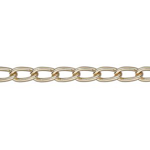 Steel 1pkg1, cable chain gold-finished 1m 5mm