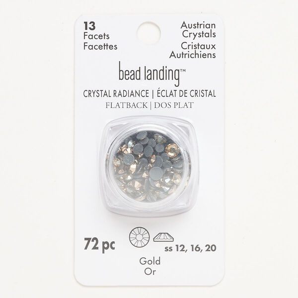 Flat back, crystal, rose gold, pkg/72, 3.00-4.80mm round, SS12. image number 0
