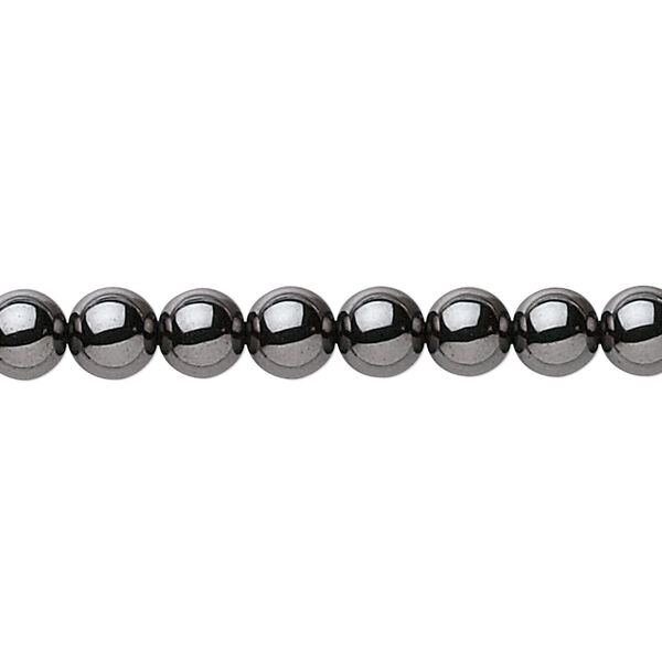 Bead, Hemalyke™ (man-made), 6mm round. Sold per 15-1/2" to 16" strand. image number 0