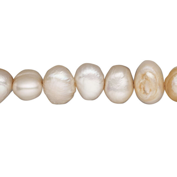 Pearl, cultured freshwater, mauve, 7-8mm flat-sided potato, D- grade, Mohs hardness 2-1/2 to 4. Sold per 16-inch strand. image number 0