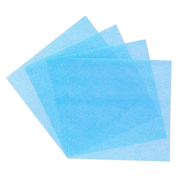 3M™ Wetordry™ Polishing Paper, aluminum oxide, blue, 1200 grit, 5x5-inch square. Sold per pkg of 4. image number 0