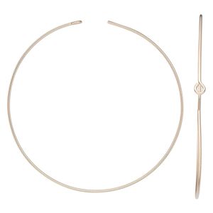 Hoop, 14Kt gold-filled, 45mm round. Sold per pkg of 5 pairs.