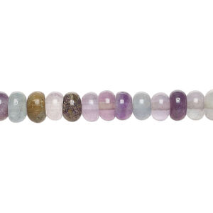 Rainbow fluorite 1pkg1, rondelle bead natural 15.5-16 inch 5x3mm-7x5mm