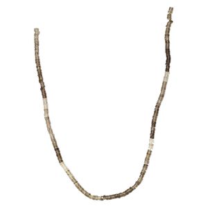Smoky quartz 1pkg1, hand-cut heishi bead 14 inch 4x1mm-4x3mm