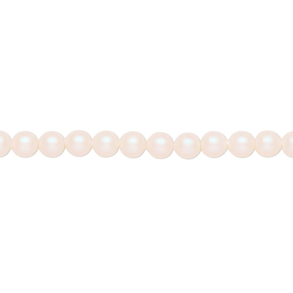 Pearl 500pk pearlescent white, Crystal Passions® 4mm round 5810 image number 0