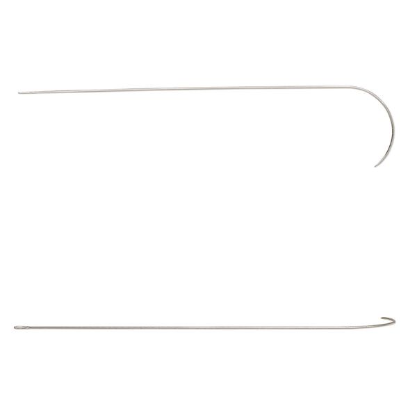 Tool, Speedy Stringer™, beechwood, pkg/1, 4x3.5 inches, 1-inch deep bowl, includes "J" needle image number 2